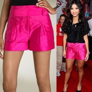 Diane Von Furstenberg GOLD silk shorts